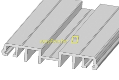 Pressleiste PF80-9 Alu, Verlegeprofil