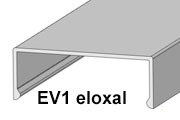 EV 1 silber Eloxal