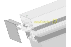 Endkappe 60 EV1 eloxal für Deckprofil A60-20